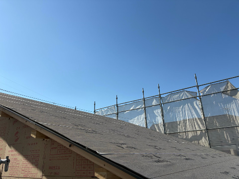 ルーフィング施工