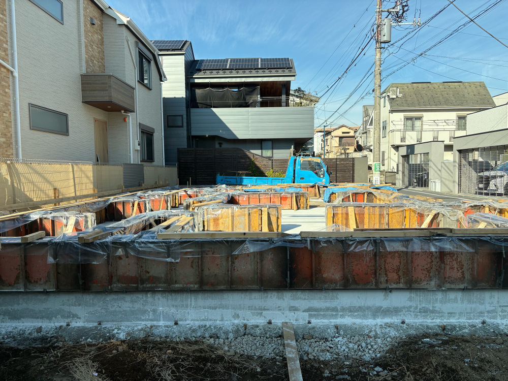 立上りコンクリート打設